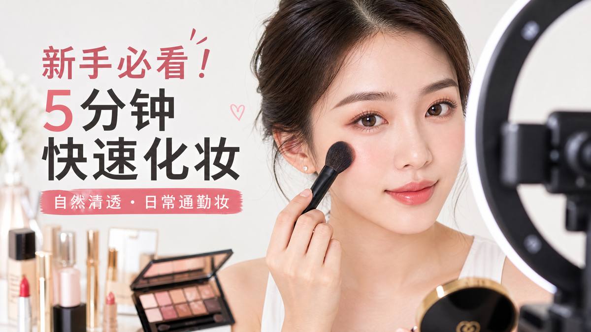 麻豆传媒美妆视频-5分钟快速化妆视频教程